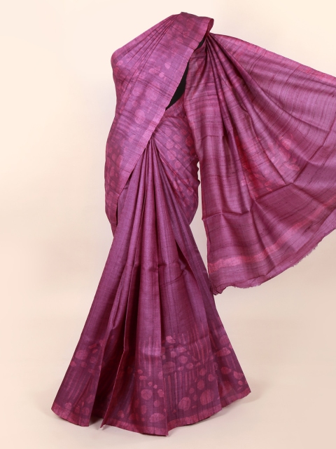 

Pothys Violet Woven Design Pure Silk Saree