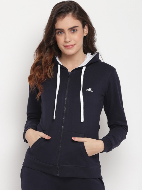 

SPARROWHAWK Women Navy Blue Solid Sweatshirt