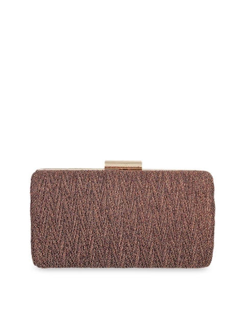 

Metro Bronze-Toned Embellished Box Clutch