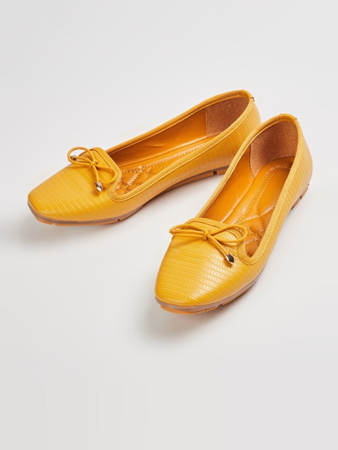 

Ginger by Lifestyle Women Yellow Solid Ballerinas