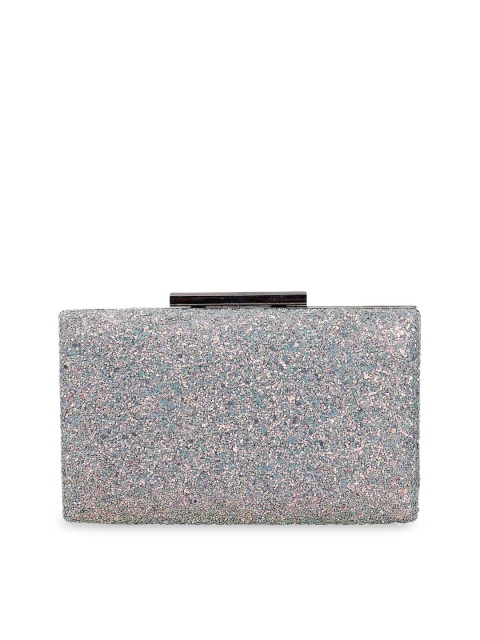 

Metro Grey & Pink Embellished Box Clutch