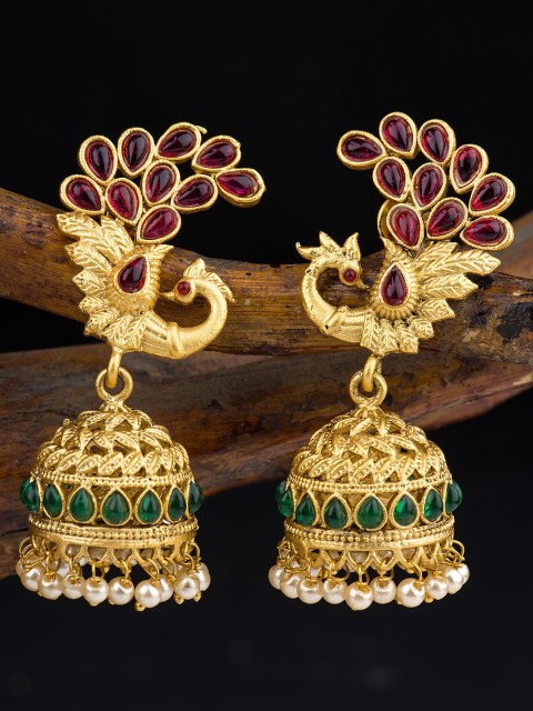

Alankruthi Gold-Toned Contemporary Jhumkas