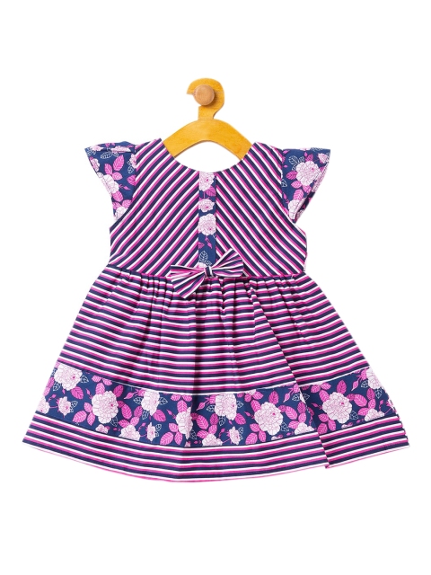 

The Magic Wand Girls Pink Printed Fit and Flare Dress