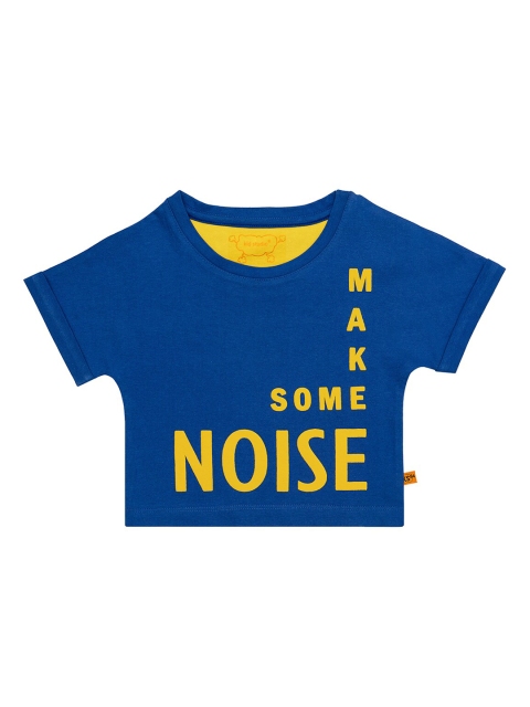 

Kid Studio Girls Blue Printed Pure Cotton Top