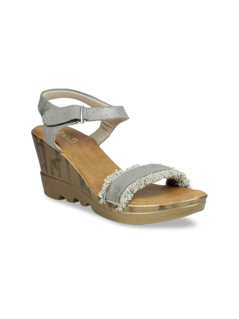 

Inc 5 Women Grey Solid Wedges
