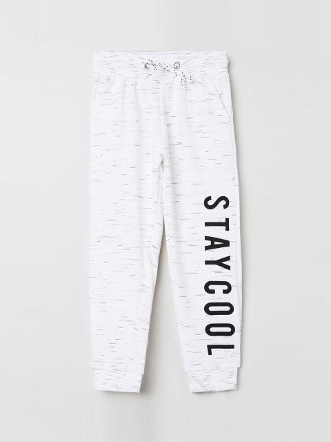 

max Boys Grey & Black Solid Straight Fit Joggers