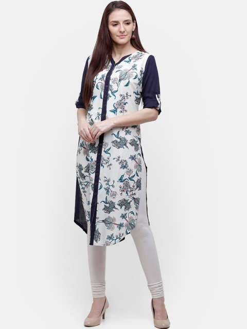 

Rasada Women Blue Floral Printed Kurta