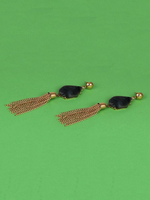 

Jewelz Black Contemporary Drop Earrings