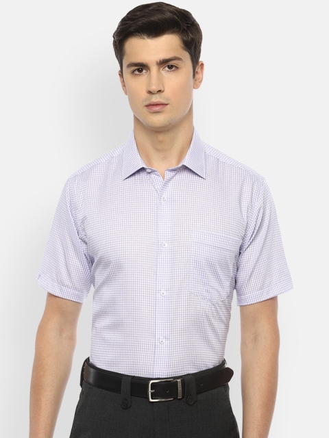 

Van Heusen Men Purple Regular Fit Checked Formal Shirt