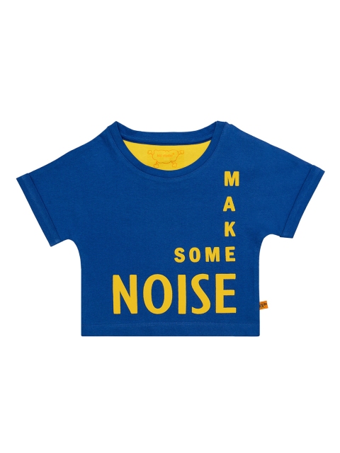 

Kid Studio Girls Blue Printed Pure Cotton Top
