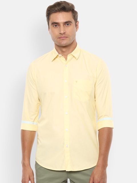

Van Heusen Sport Men Yellow Slim Fit Solid Casual Shirt