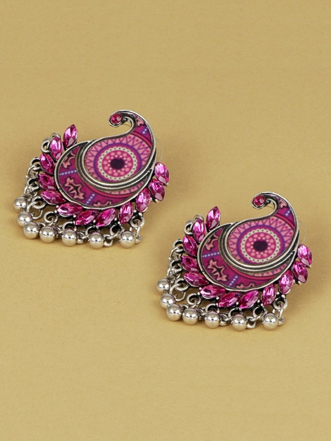 

Jewelz Pink Paisley Shaped Studs
