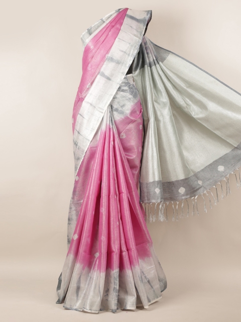

Pothys Pink Solid Saree