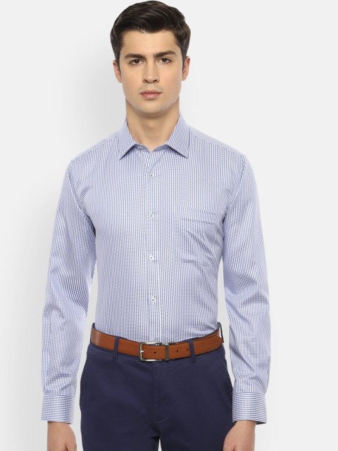 

Van Heusen Men Blue Regular Fit Striped Casual Shirt