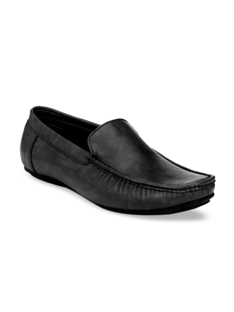 

Ferraiolo Men Black Solid Loafers