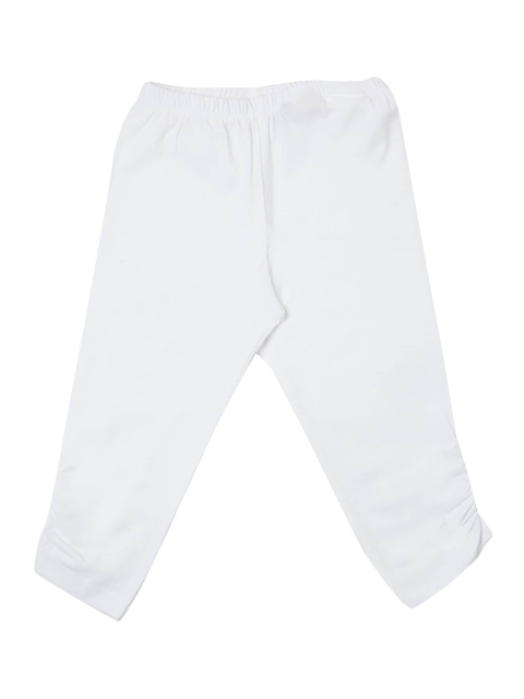 

VITAMINS Girls White Solid Ankle-Length Leggings