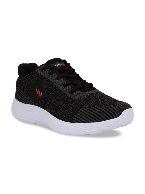 

Campus Men Black Mesh Running Shoes