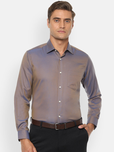 

Van Heusen Men Grey Regular Fit Solid Formal Shirt