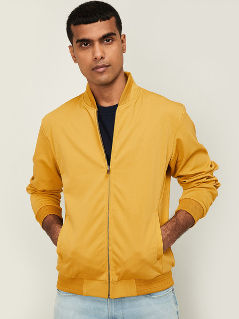 

Fame Forever by Lifestyle Men Yellow Solid Bomber