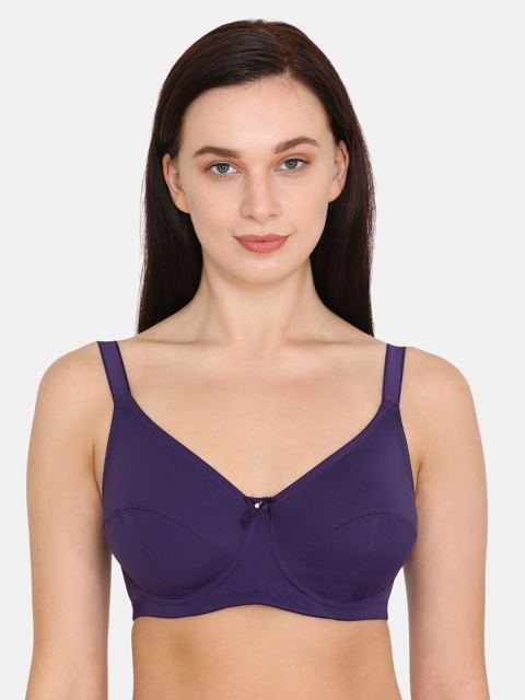 

Zivame Purple Solid Underwired Non Padded T-shirt Bra ZI1069COREEPURP