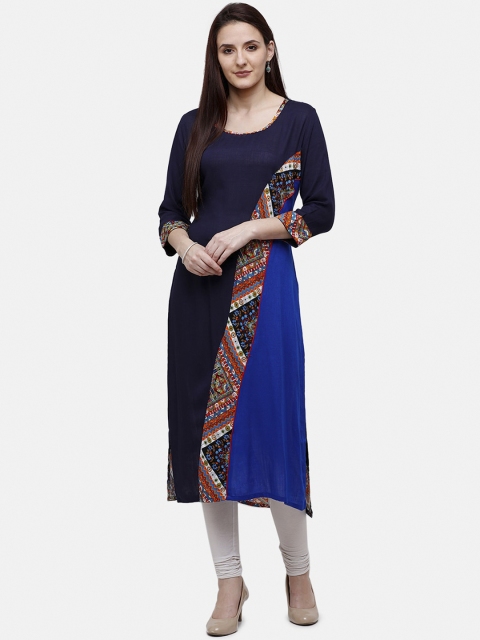 

Rasada Women Blue and Red Printed Kurti