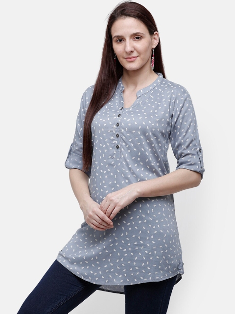 

Rasada Women Grey Printed Cotton Kurti