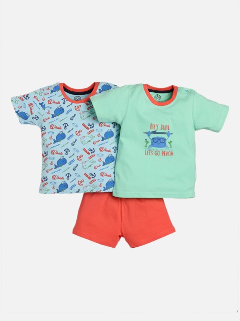 

TAMBOURINE Boys 3Pc Printed Clothing Set, Blue