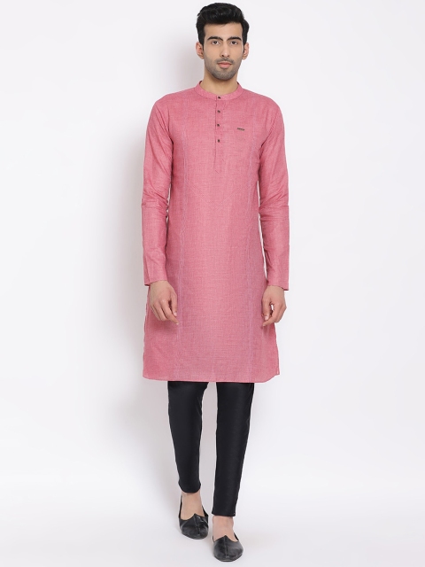 

DEVOILER Pink Solid Kurta