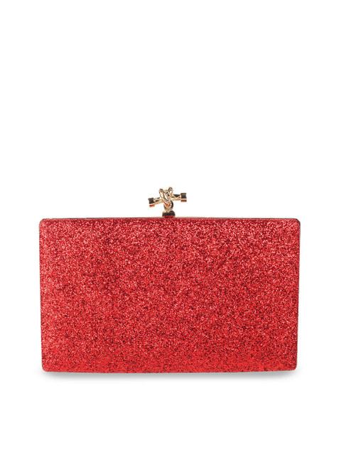 

Mochi Women Red Embellished Clutch