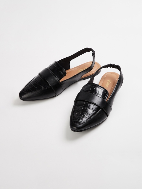 

Ginger by Lifestyle Women Black Textured Mules