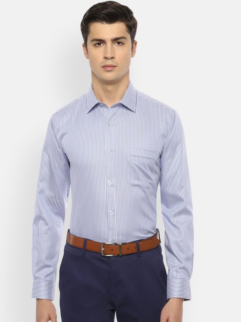 

Van Heusen Men Blue Regular Fit Striped Casual Shirt