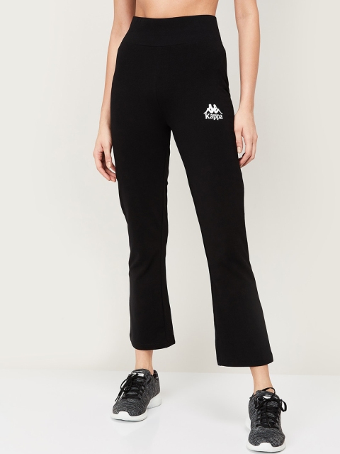 

Kappa Women Black Regular Fit Solid Regular Trousers