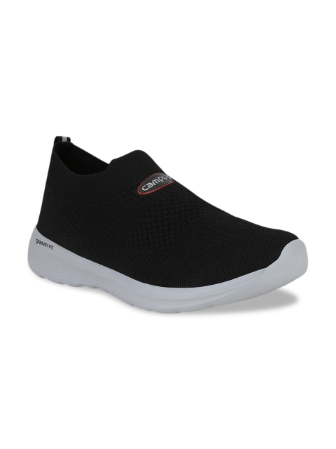 

Campus Men Black Mesh Walking Shoes