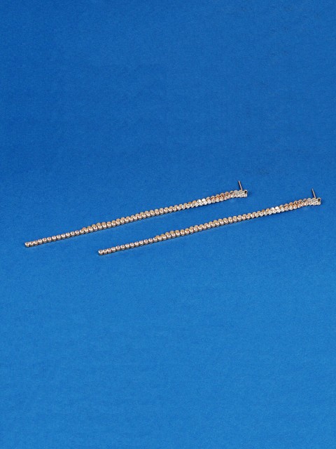 

Jewelz Gold-Toned Contemporary Drop Earrings