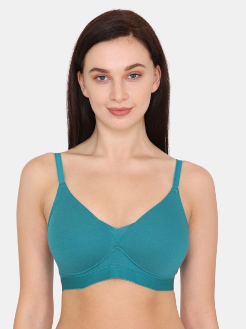 

Zivame Blue Solid Non-Wired Lightly Padded T-shirt Bra