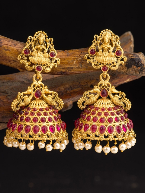 

Alankruthi Gold-Toned Contemporary Jhumkas