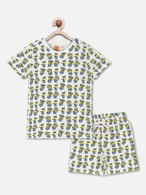 

Kids Ville Minions featured White Set for Boys