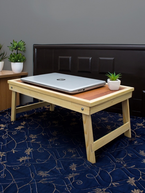 

WISHTANK Tan Brown Multipurpose Portable Laptop Table