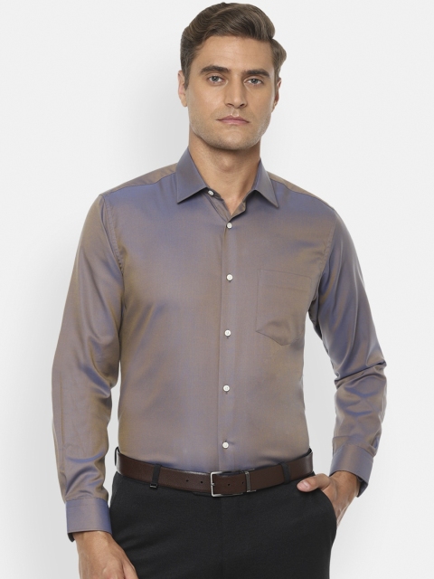 

Van Heusen Men Grey Regular Fit Solid Casual Shirt