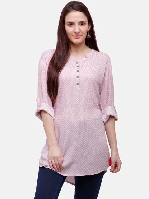 

Rasada Women Pink Printed Pure Cotton Kurti