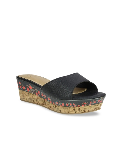 

Inc 5 Women Black Solid Sandals