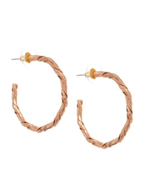 

FabAlley Gold-Plated Circular Hoop Earrings