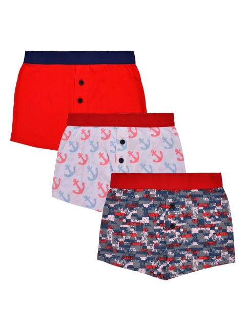 

Charm n Cherish Boys Pack Of 3 Boxers, Red