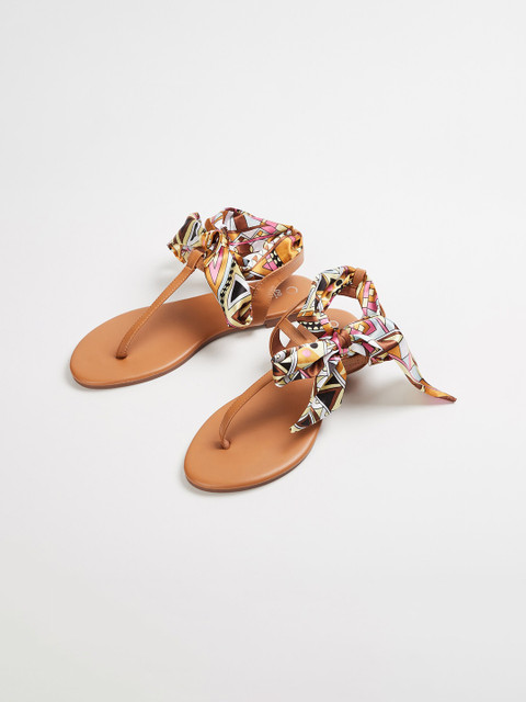 

Ginger by Lifestyle Women Brown Solid PU T-Strap Flats