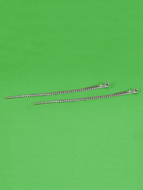 

Jewelz Silver-Toned Contemporary Drop Earrings