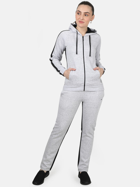 

Monte Carlo Women Grey & Black Mid-Rise Tracksuits