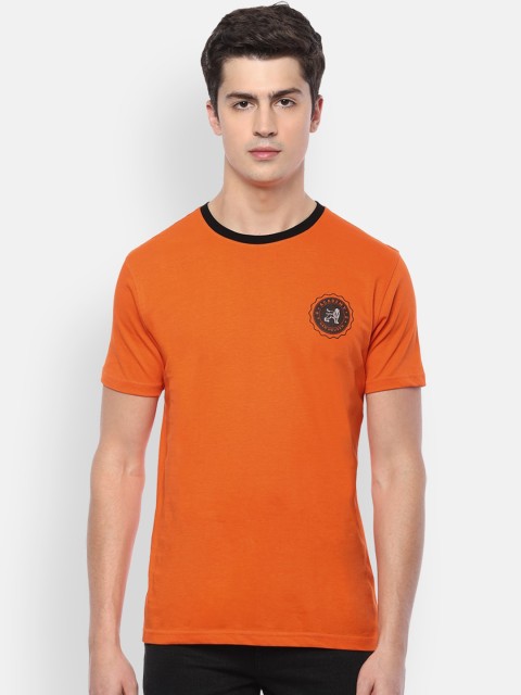 

Van Heusen Sport Men Orange Solid Round Neck T-shirt