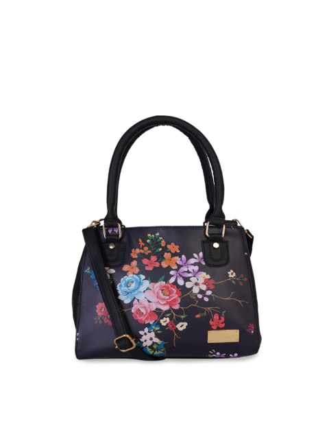 

Lapis O Lupo Black Printed Handheld Bag