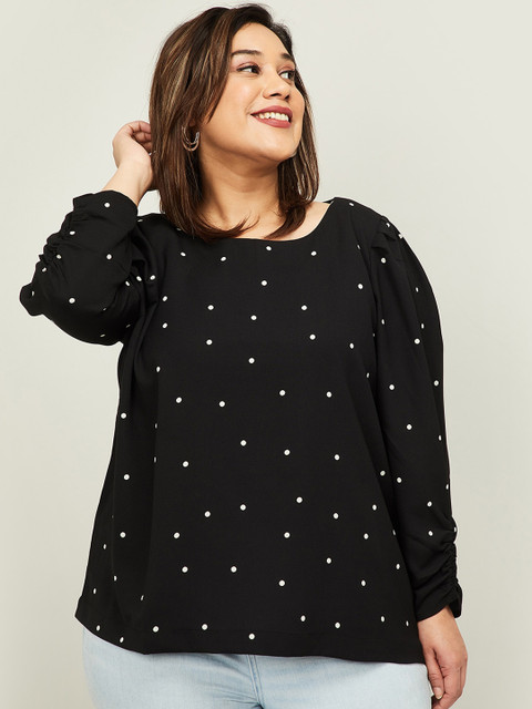 

nexus Women Black Printed Top
