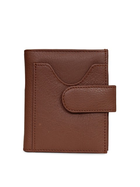

RICH BORN Men Brown Solid Leather Card Holder